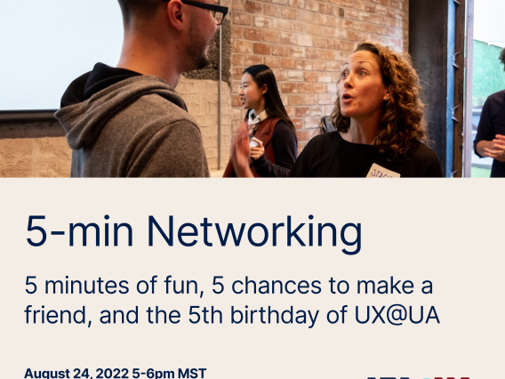 5-min Networking Image, 5 chances to make a friend