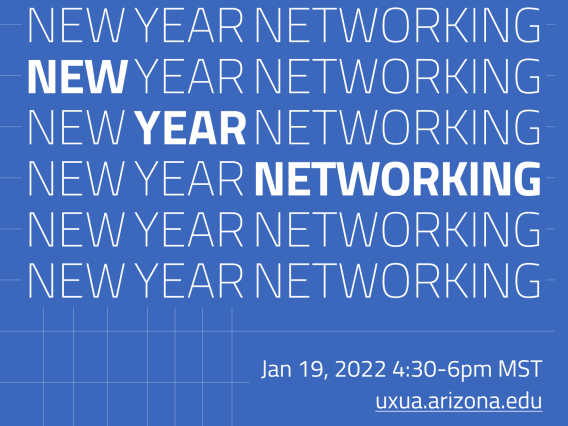 White text reads New York Networking against a blue background. 