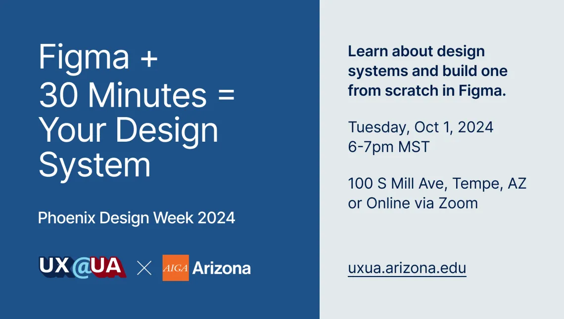 Cover image of UX@UA's October 2024 event